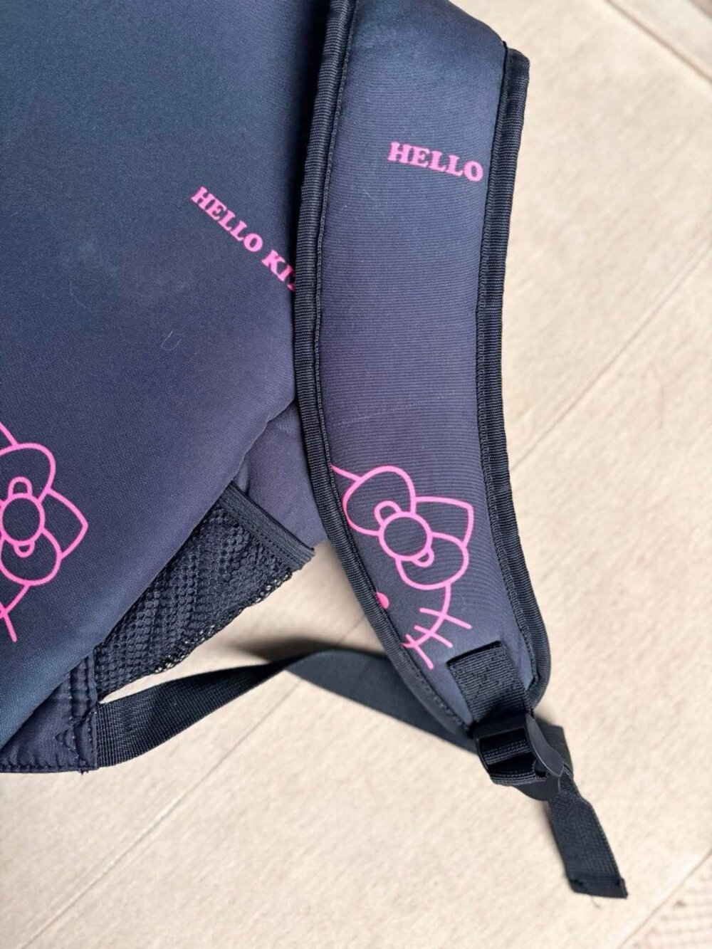 Hello Kitty Black Mini Backpack | Sanrio | Pink Graphic Backpack - Picture 5 of 7